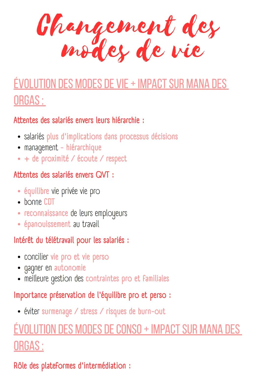 # Changement des
modes de vie

ÉVOLUTION DES MODES DE VIE + IMPACT SUR MANA DES
ORGAS:

Attentes des salariés envers leurs hiérarchie :

*  