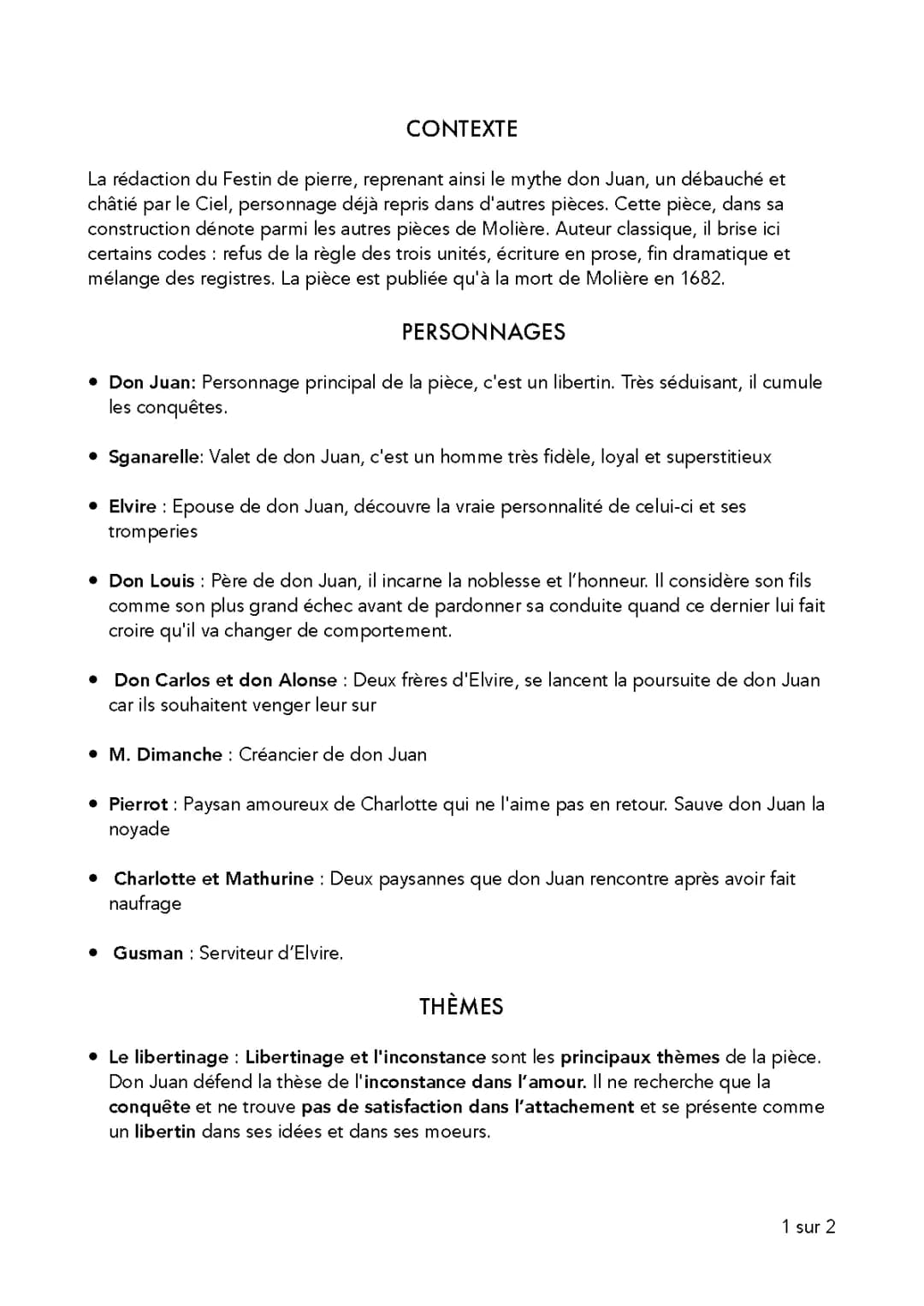 Dom Juan : Résumé et Analyse pour les Jeunes