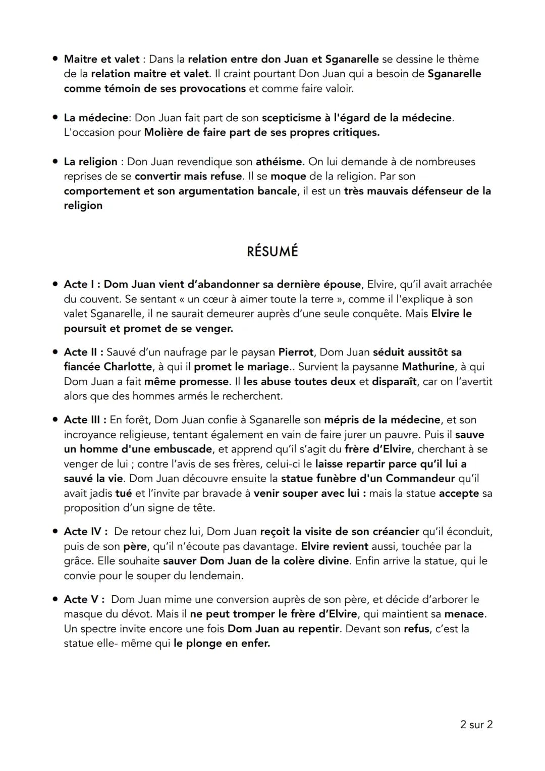 CONTEXTE
La rédaction du Festin de pierre, reprenant ainsi le mythe don Juan, un débauché et
châtié par le Ciel, personnage déjà repris dans