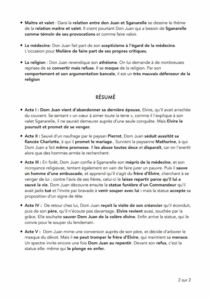 CONTEXTE
La rédaction du Festin de pierre, reprenant ainsi le mythe don Juan, un débauché et
châtié par le Ciel, personnage déjà repris dans