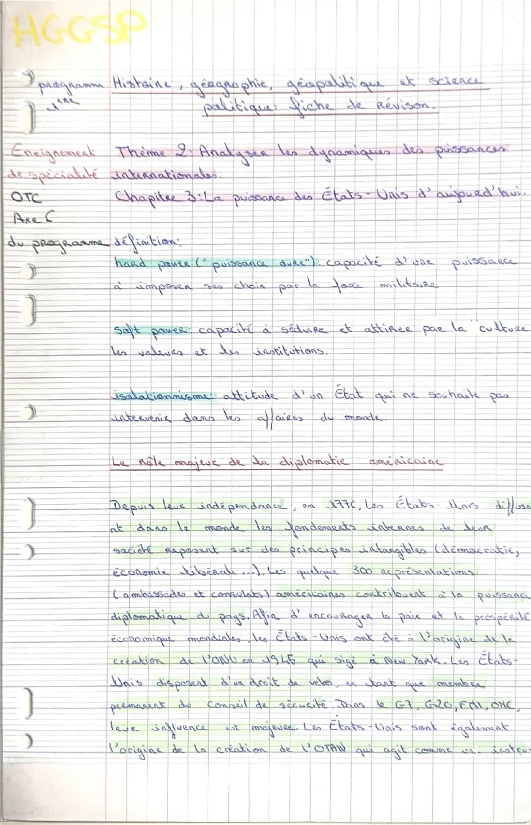 AGGSP

paagaamne Histaine, géographie, géopolitique et science
palitique fiche de Révison.

Eneignement Theme 2. Analysea las dynamiques des