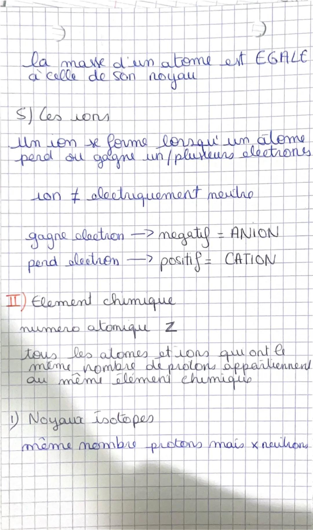 Ples atomés
1) atome grain de matière invisible
à l'oeil nu
taille = 0,1am
-
L'atome est constitue d'un noyou
central chargée positivement.
