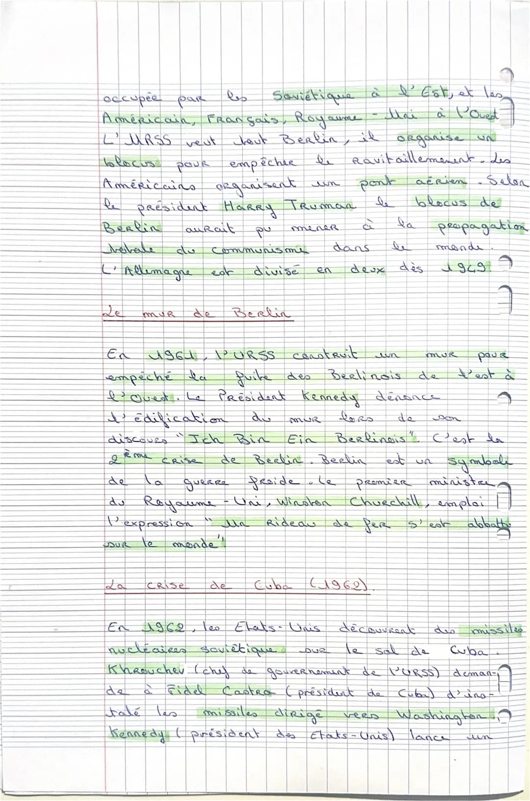 --- OCR Start ---
programme
3
Histoire : fiche de Révision
Thème 2 : Le monde de puis 1945.
Chapitre 5 Chapitre 1: Un monde bipolaire au cha