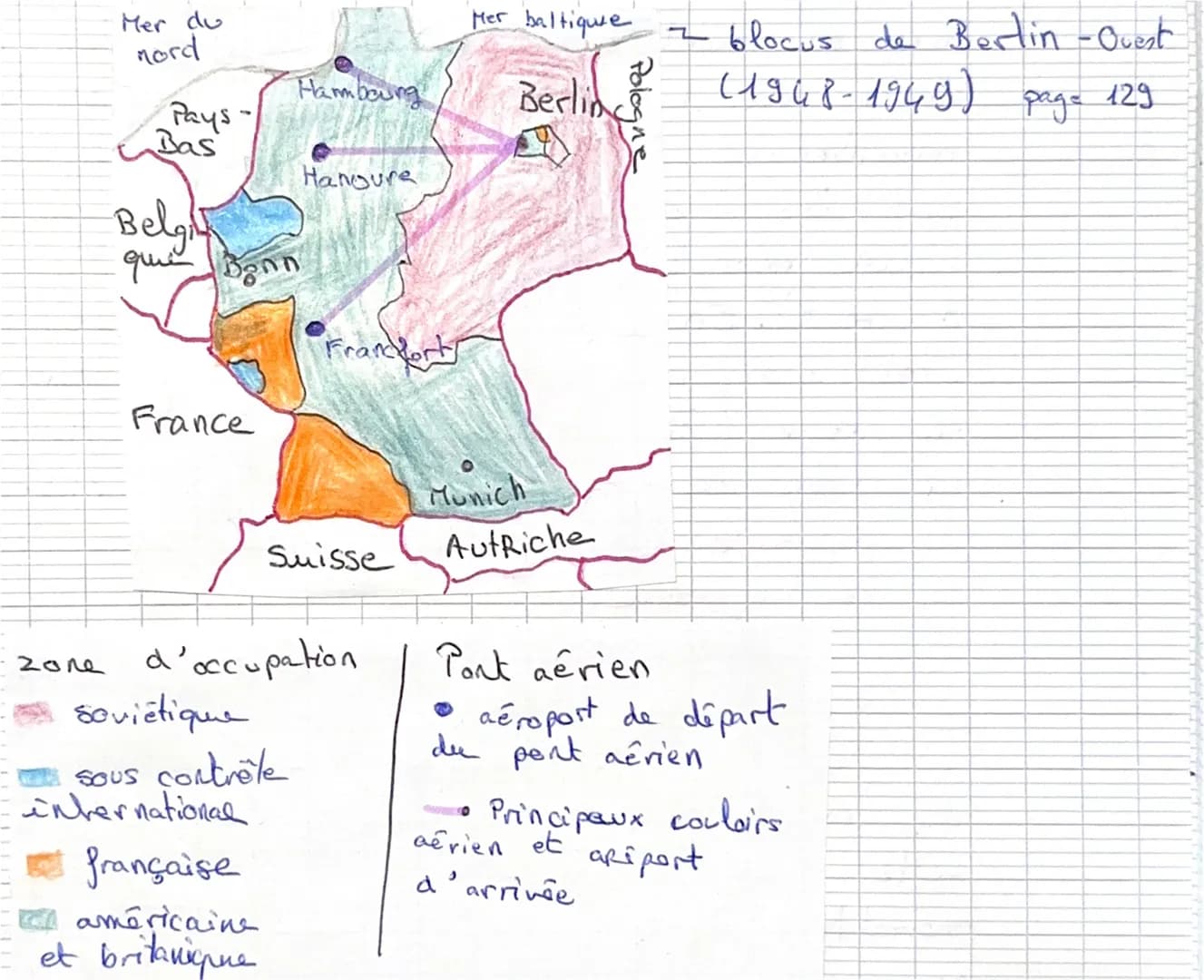 --- OCR Start ---
programme
3
Histoire : fiche de Révision
Thème 2 : Le monde de puis 1945.
Chapitre 5 Chapitre 1: Un monde bipolaire au cha