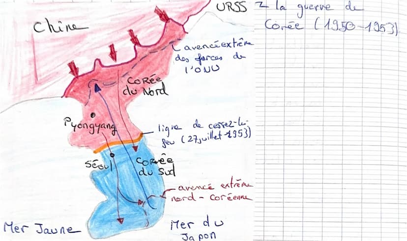 --- OCR Start ---
programme
3
Histoire : fiche de Révision
Thème 2 : Le monde de puis 1945.
Chapitre 5 Chapitre 1: Un monde bipolaire au cha