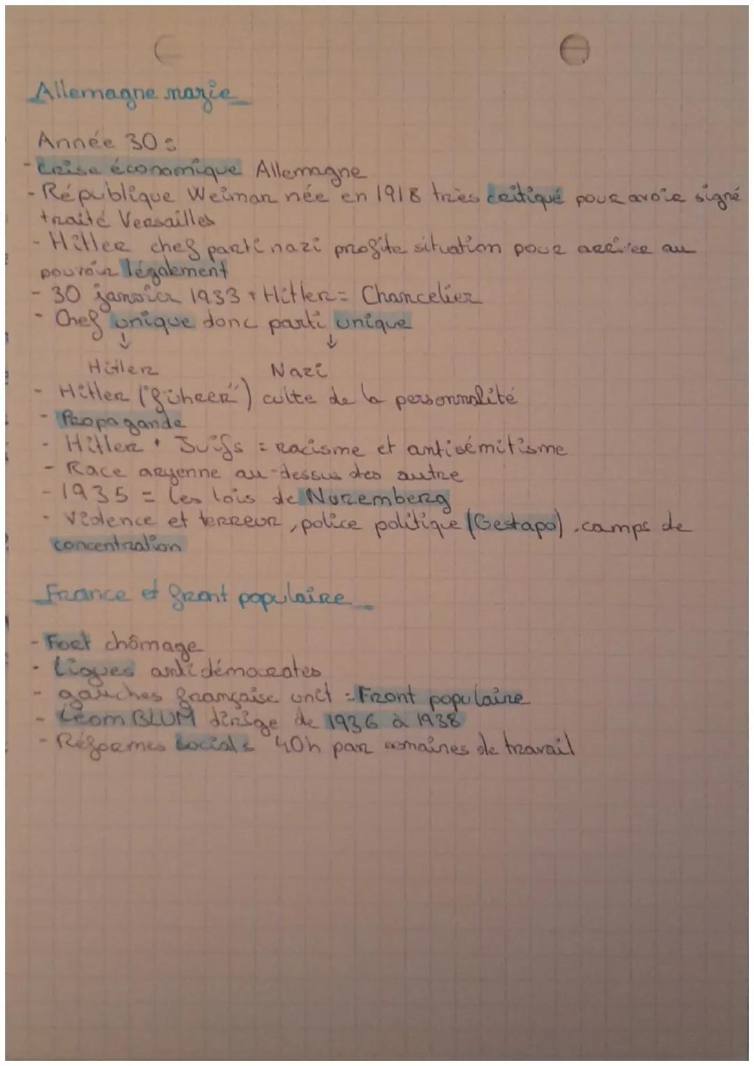 # Entre Deux
Guerres

Joseph Staline (1879-1953)
- URSS
- Communiste
- Pouvoir de 1924-1953
- Regime Totalitaire Communiste

Adolf Hitler (1
