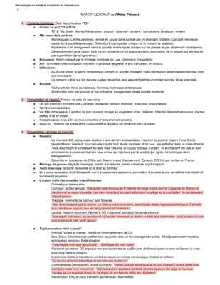 Know Fiche de revision: Manon Lescaut  thumbnail
