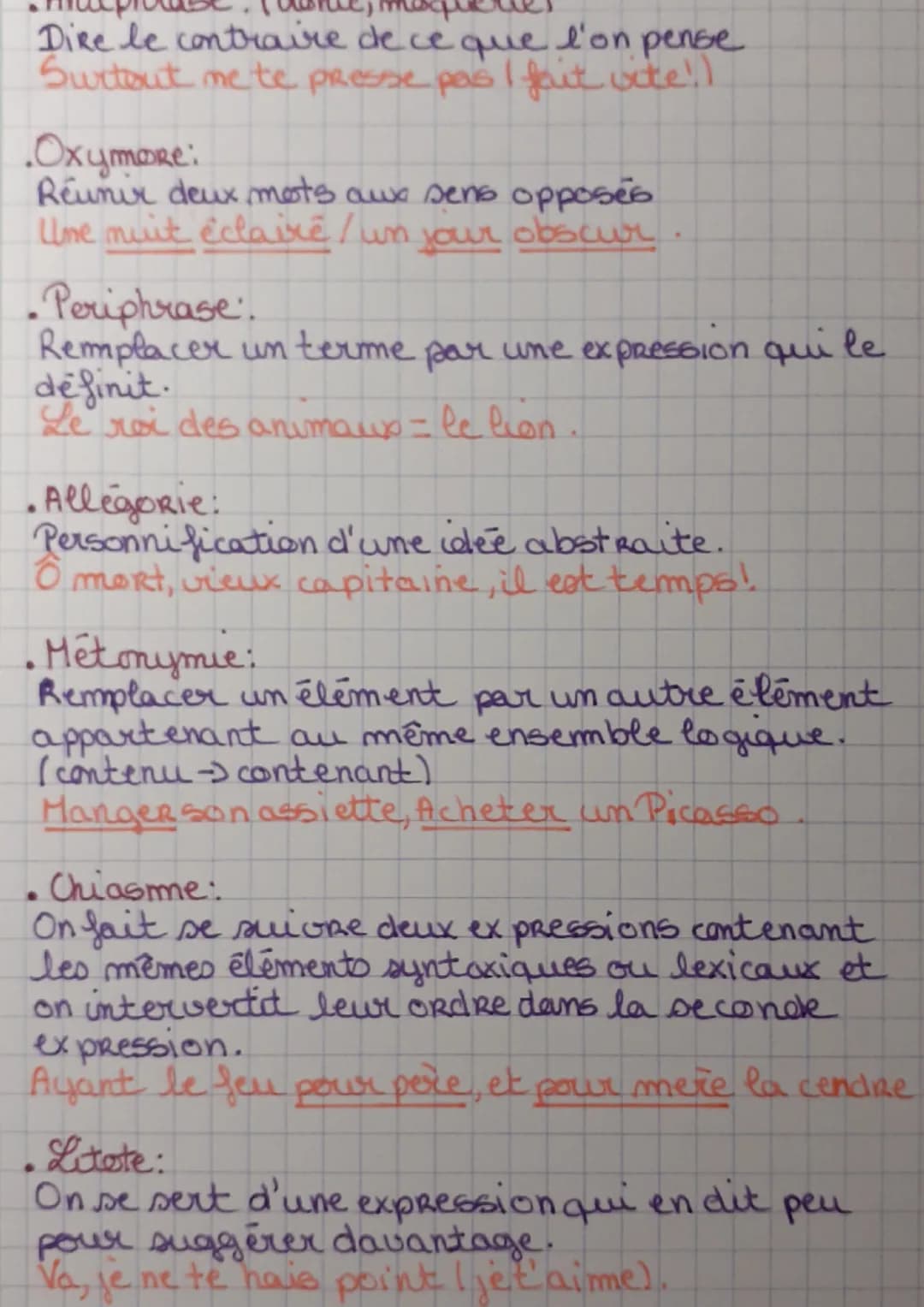 5
•Comparaison :
Rapprochement de 2 éléments avec un outil
de comparaison.
Ses cheveux sont dorés comme les bles.
.Metaphore:
Etablir une co