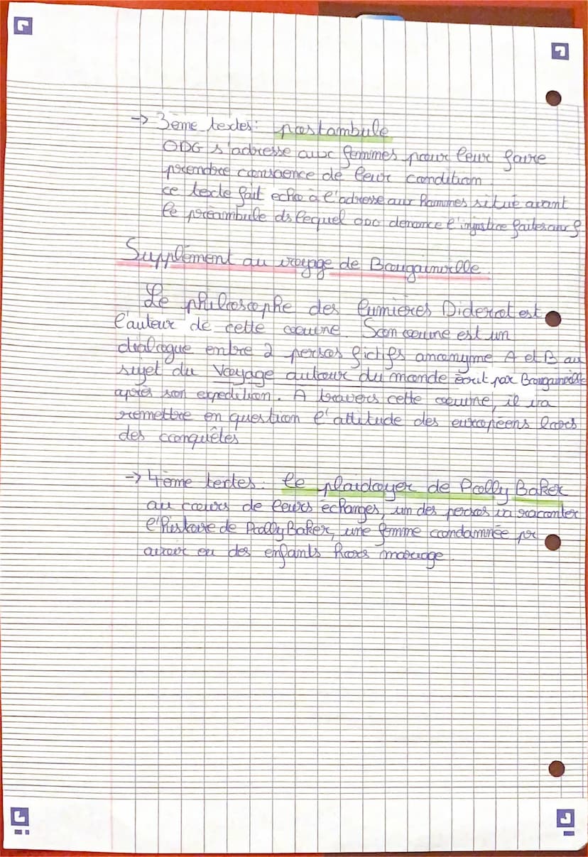 La Citterature d'idée du XVI au XVI
Eoire et combatre pour l'égalité
Introductions
Declaration des droits el de la clauonne
* de la Comme
7
