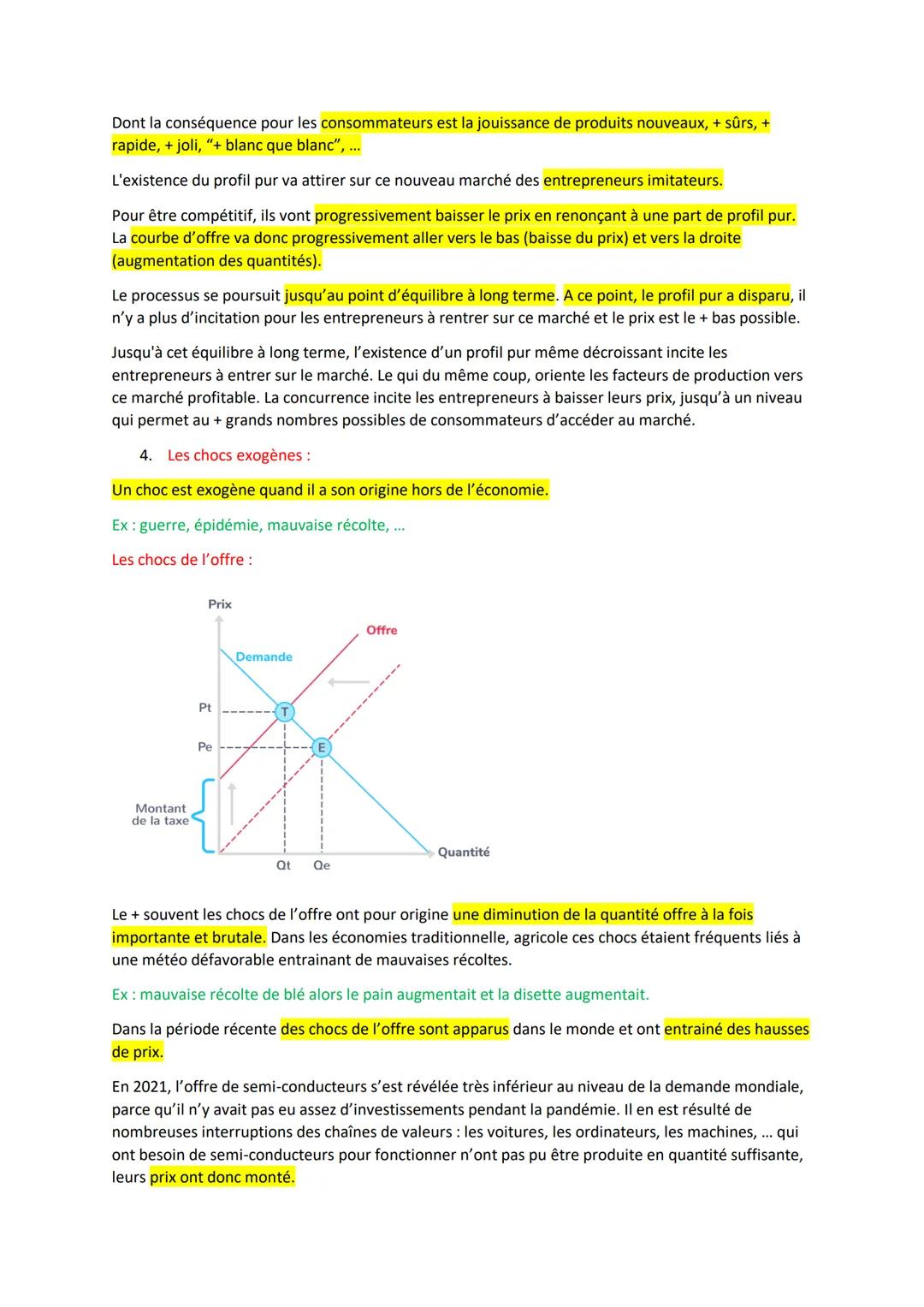 C1: L'autorégulation du marché sous les hypothèses de la concurrence pure et parfaite
L'autorégulation signifie que sous ses hypothèses, que