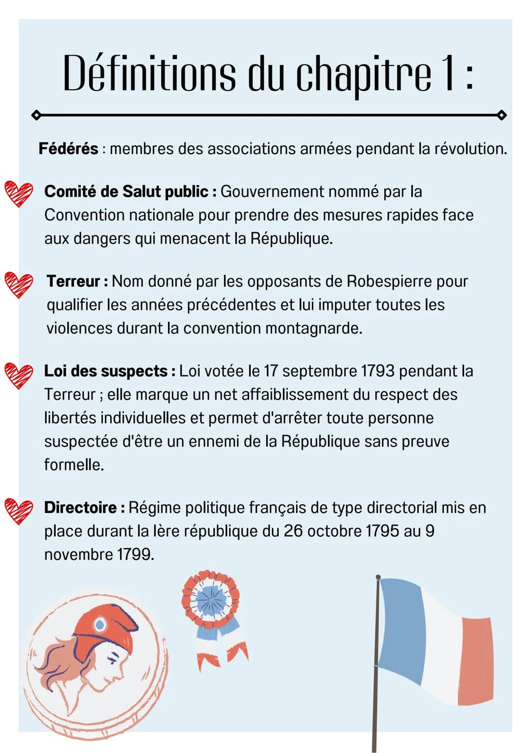 Définitions du chapitre 1 :
Société d'ordres : société divisée en trois catégories : le clergé,
la noblesse et le tiers-état.
Les deux premi