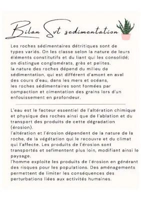 Know bilan sédimentation svt  thumbnail