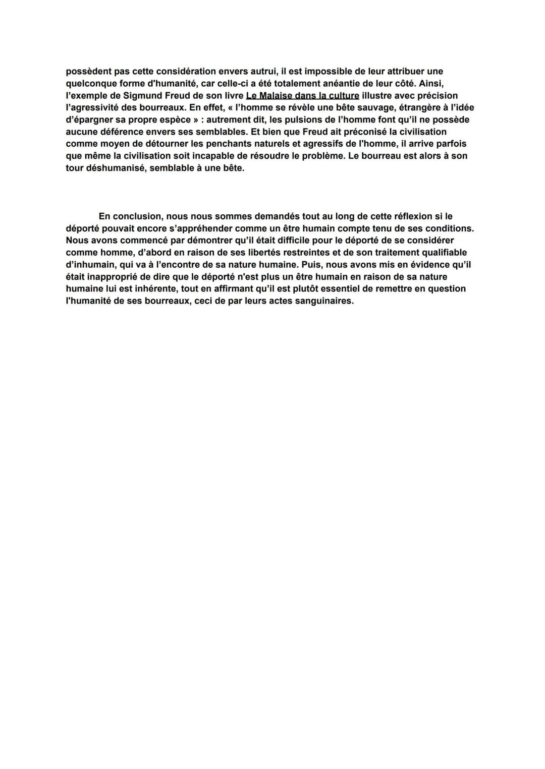 HLP TERMINALE
Devoir type bac
Note finale : 9,5/10
28 février 2023
Essai philosophique : le déporté peut-il encore s'appréhender comme un êt
