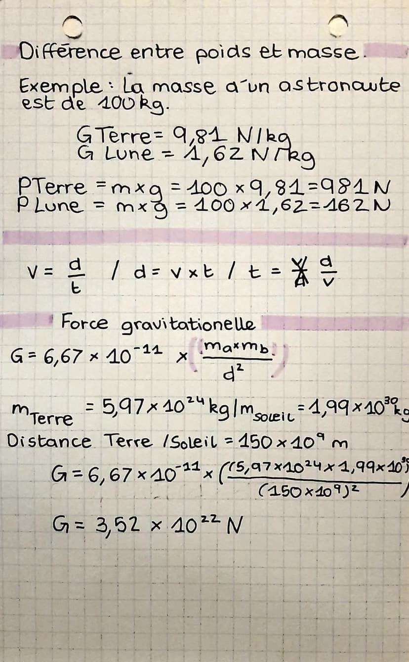 Les forces
Une force possède 4 caracteristiques
Sa direction
(horizontale/verticale)
은
• PHYSIQUE
Le poids
Caracteristiques
1
-
Sa valeur (=