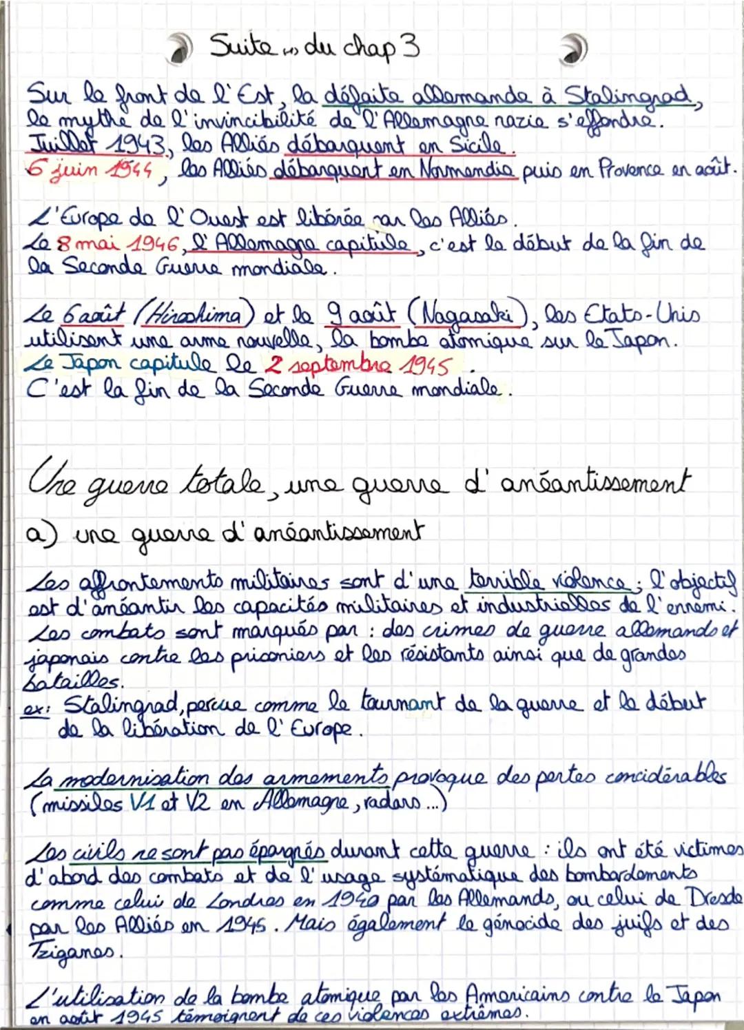 Chap 3: la seconde guerre
mondiale
L'Axe = -l'Allemagne
l'Italie
le Japon
Les Allies = - le Royaume-Uni
-L'URSS
-Des Etats-Unis
Leclanchemen