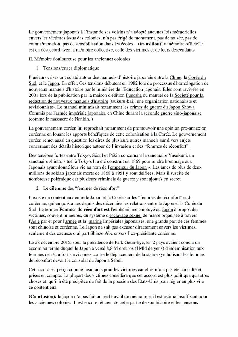 
<h2 id="introduction">Introduction</h2>
<p>Le procès de Tokyo, bien qu'une reconnaissance internationale, n'a pas suffi à préserver la mémo