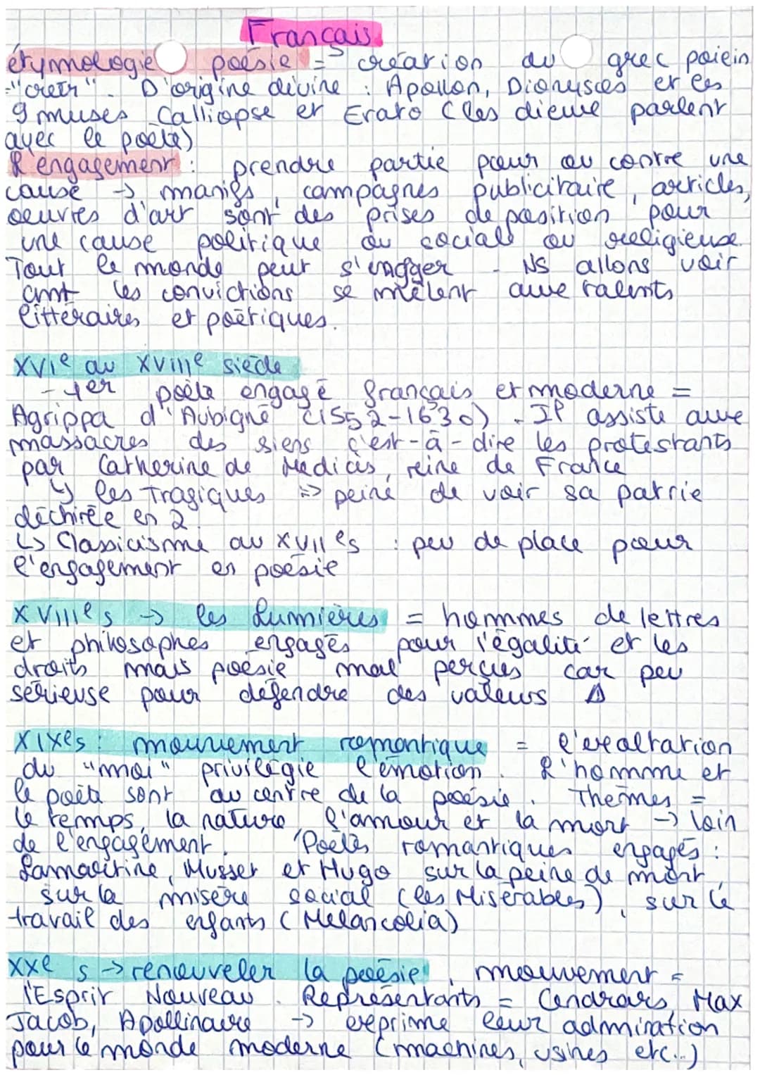 rançais
poésie - création
étymologie
дче с paiein
= "cretr
1
D'origine divine Apollon, Dionysces et les
9 muses Calliopse er Erato Cles diew