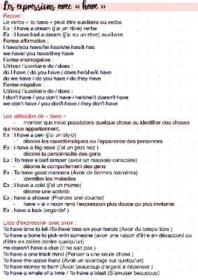 Know les expressions avec  « have » thumbnail