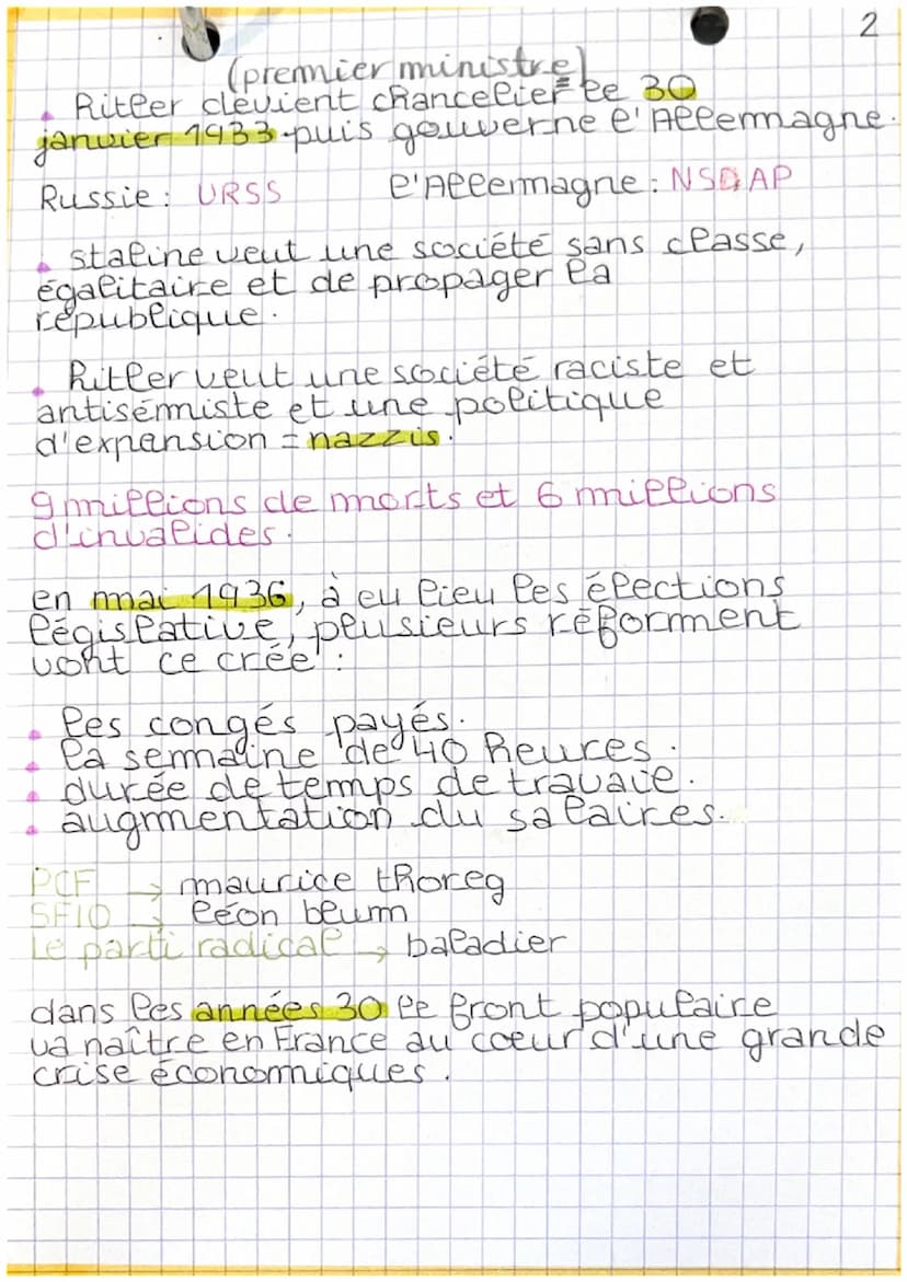 P'entre deux guerre
1918-1939
après la première guerre mondiale,
l'europe va crée de nouveaux type
: ce sont les
de regimes politique
regime