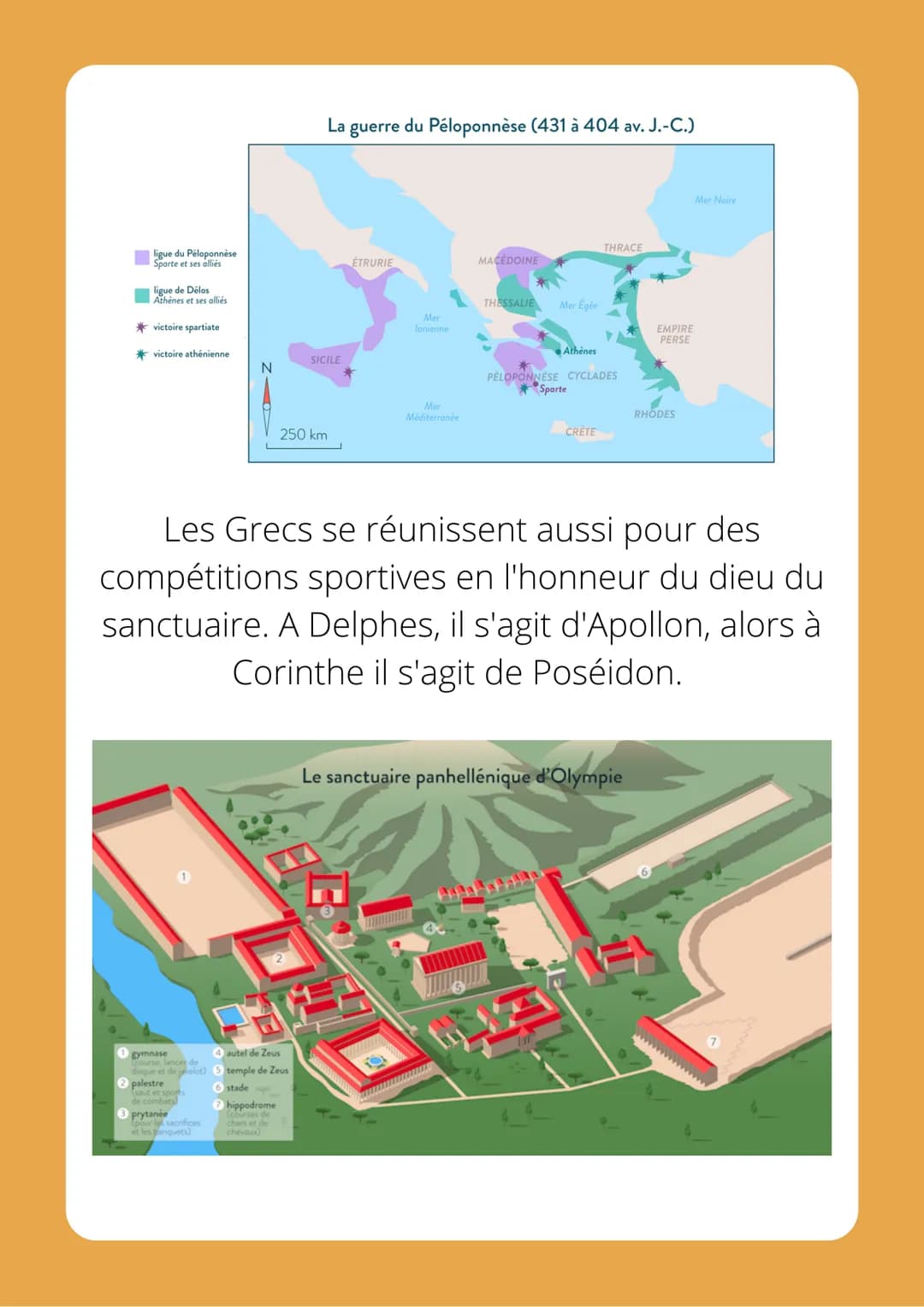 LES CITÉS GRECQUES
Les Grecs se sont d'abord installés sur les côtes de
la Grèce et de l'Asie mineure. Ce sont des régions
montagneuses et l