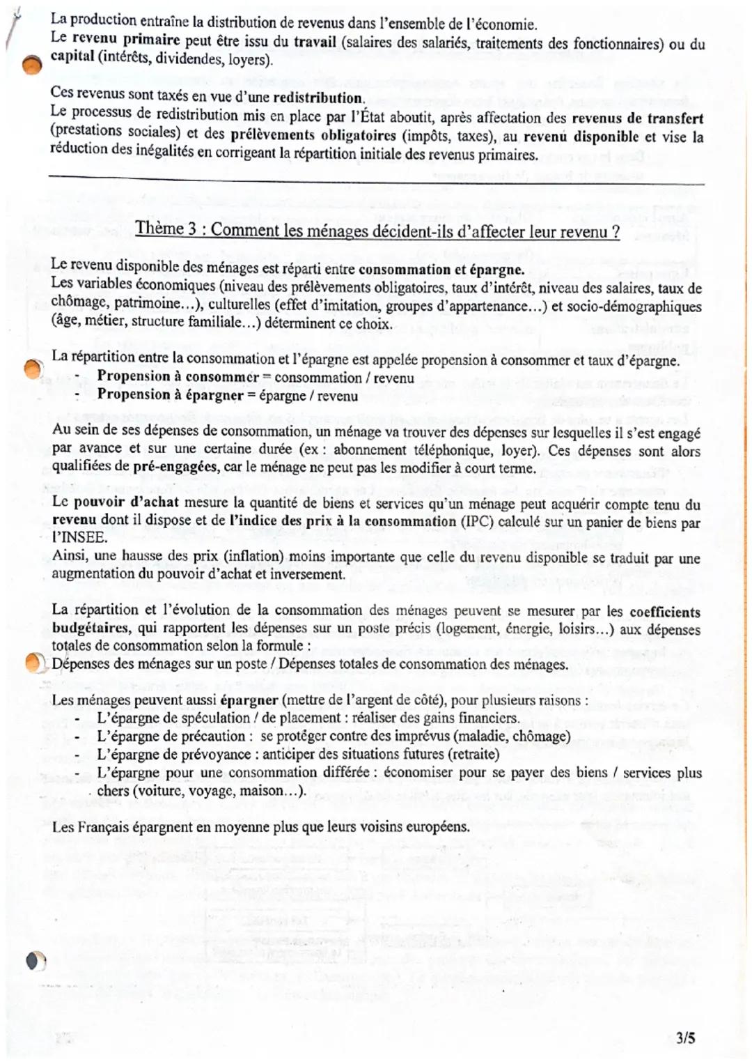 # ECONOMIE: Synthèse du programme de Première

Thème 1: Quelles sont les grandes questions économiques et leurs enjeux actuels?

Un agent éc