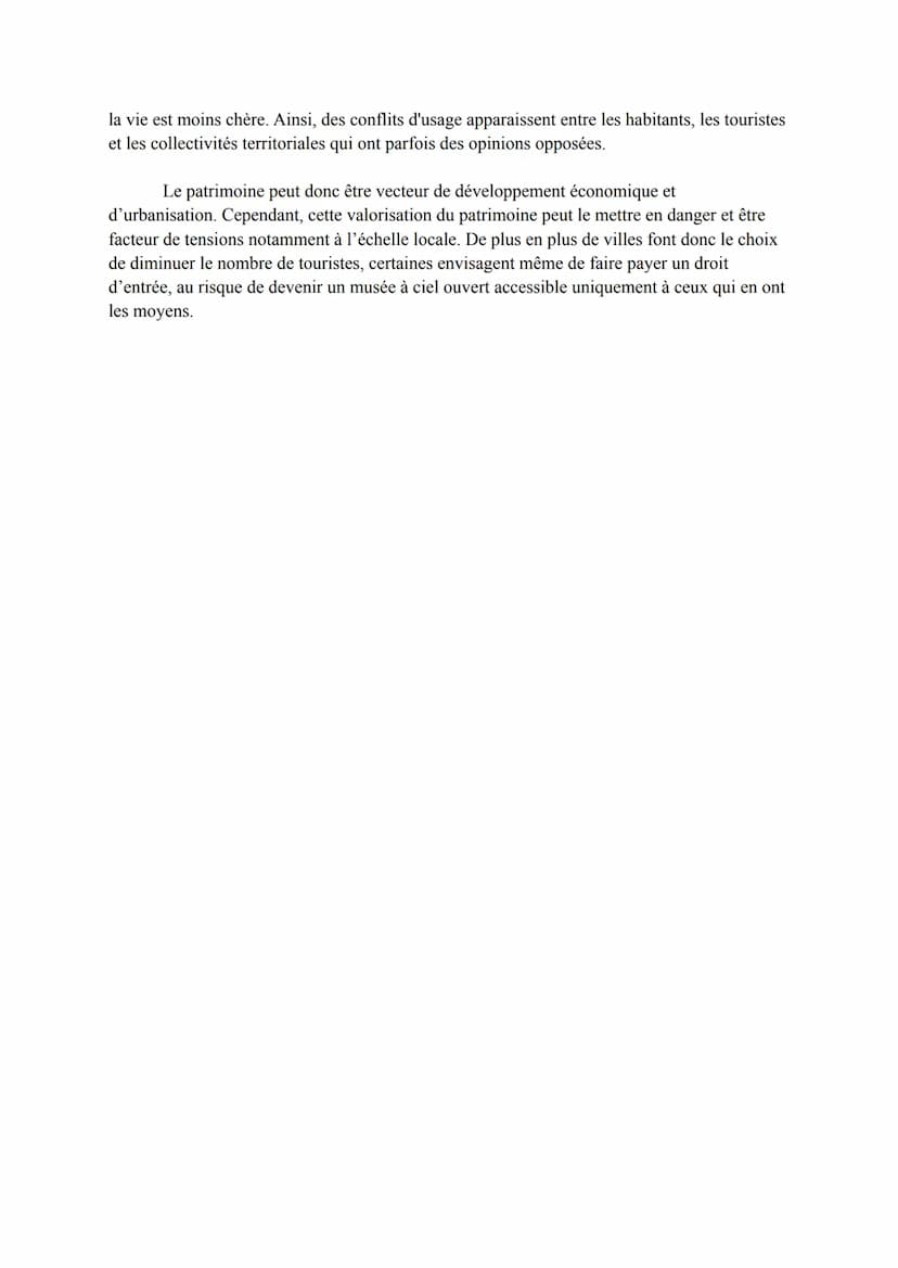 Dissertation: Axe 2: La préservation du patrimoine, entre tensions et concurrences
Sujet: "Urbanisation, développement économique et préserv