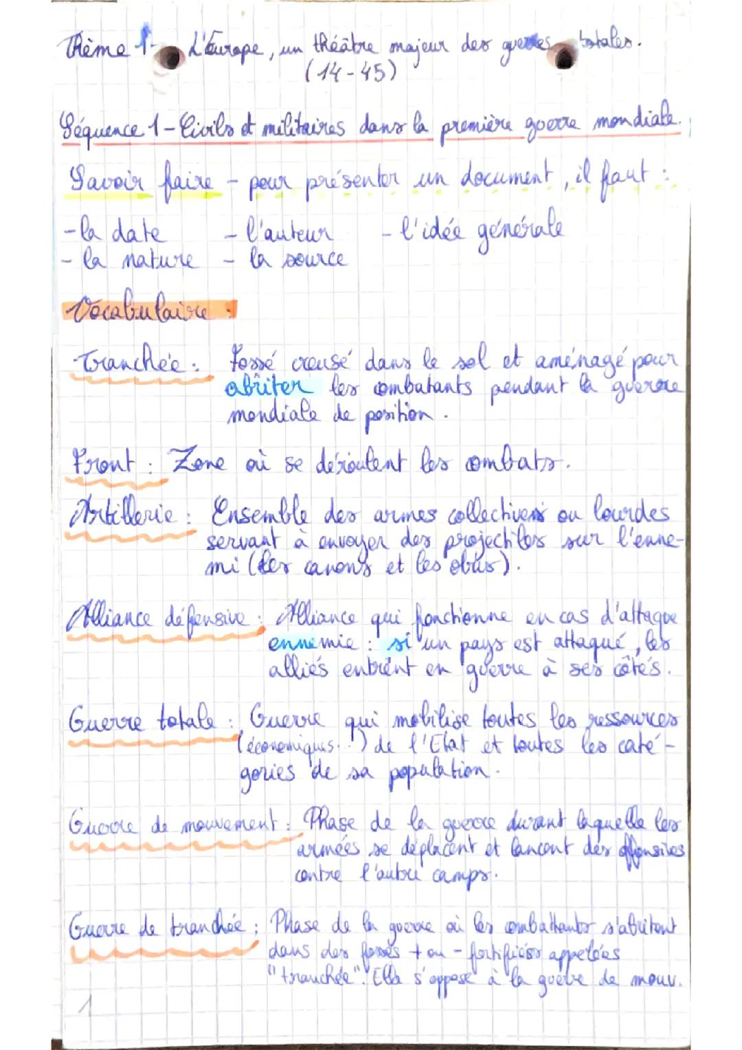 Première guerre mondiale 14-18 