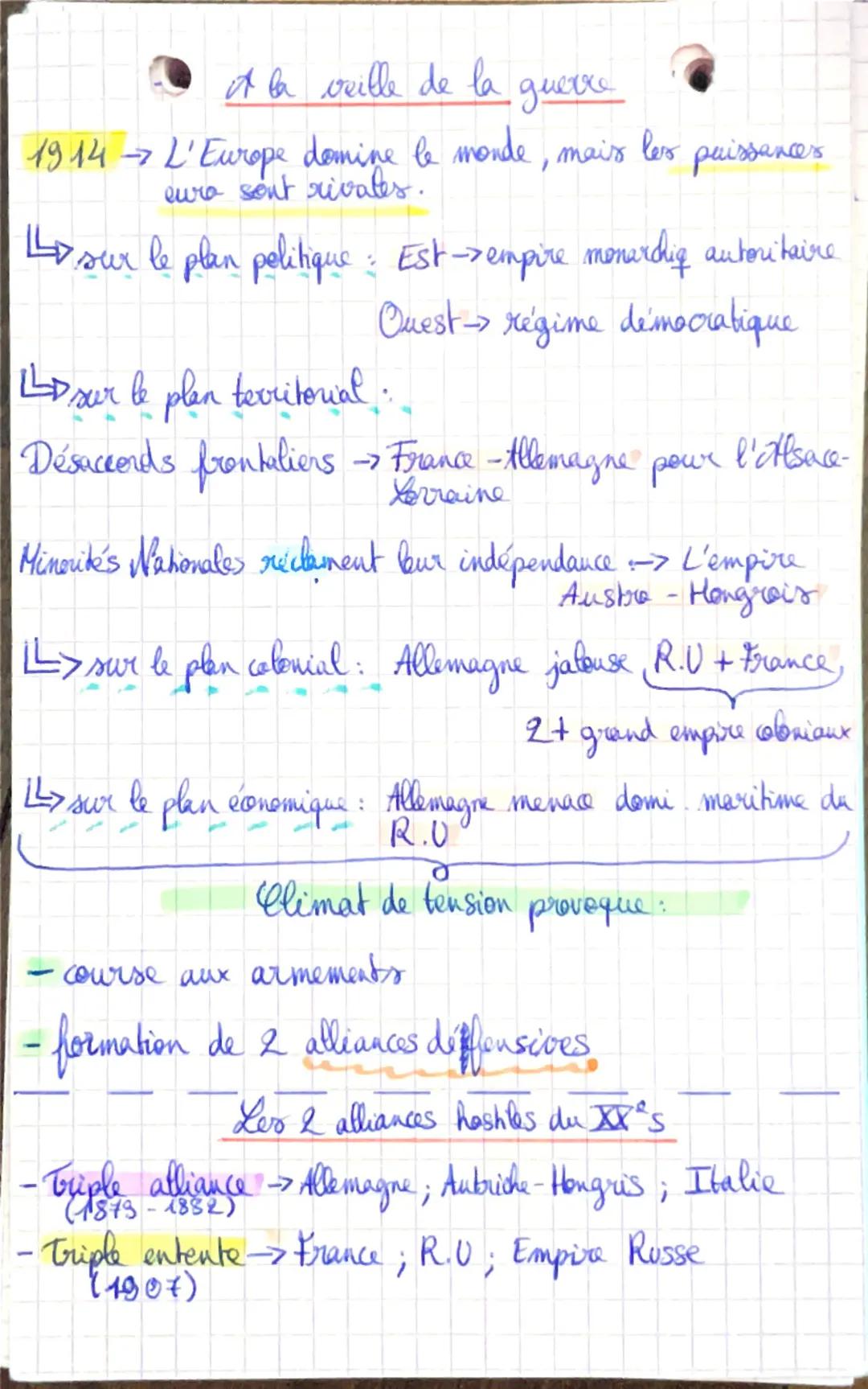 Rème 1. L'Europe, un theatre
majeur
des queres
bhales.
(14-45)
Séquence 1- Civils of militaires dans la première guerre mondiale
Savoir fair