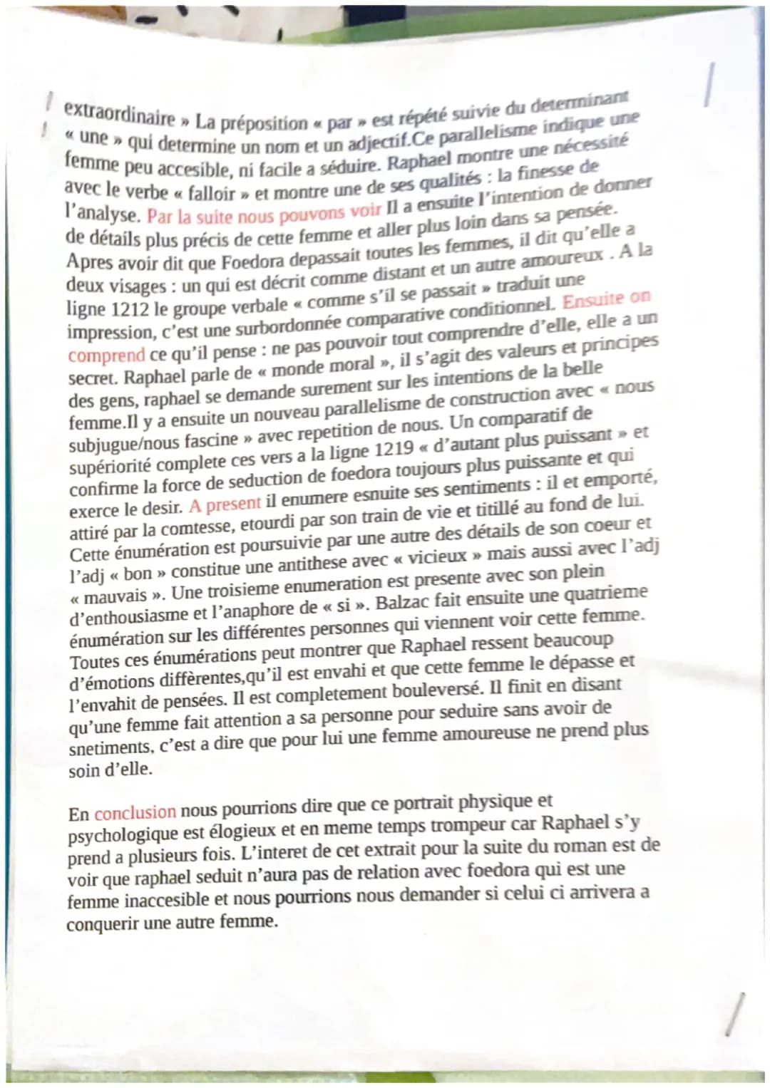 Explication lineaire 6 La femme sans coeur
intro:Aujourd'hui je vais vous présenter un extrait du livre La peau de
chagrin de Balzac,un aute