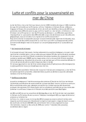 Know Lutte pour la souveraineté en mer de Chine   thumbnail