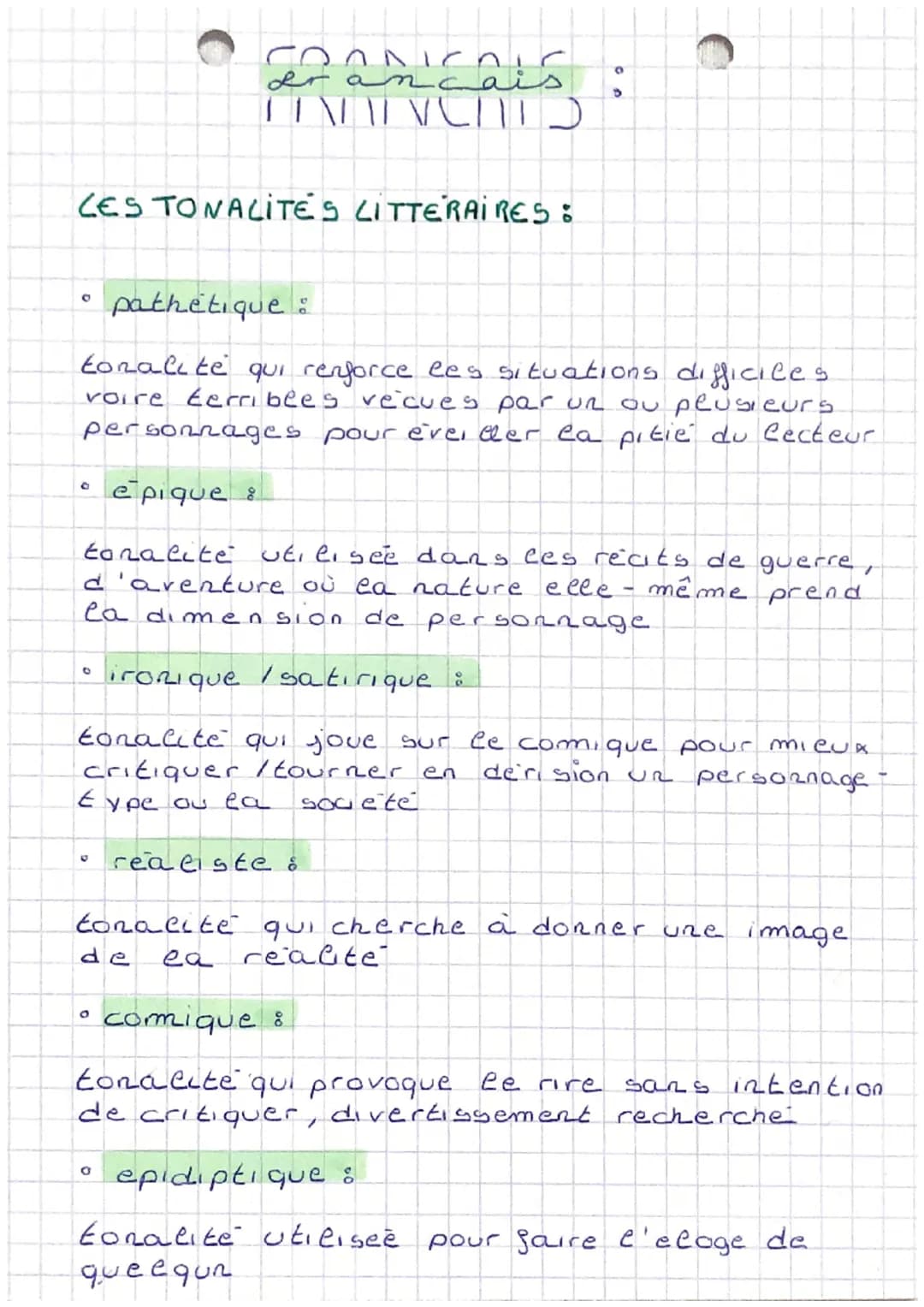 0
CES TONALITE'S LITTERAIRES :
0
pathétique :
tonalité qui renforce les situations difficiles.
voire terribles vécues par un ou plusieurs
pe