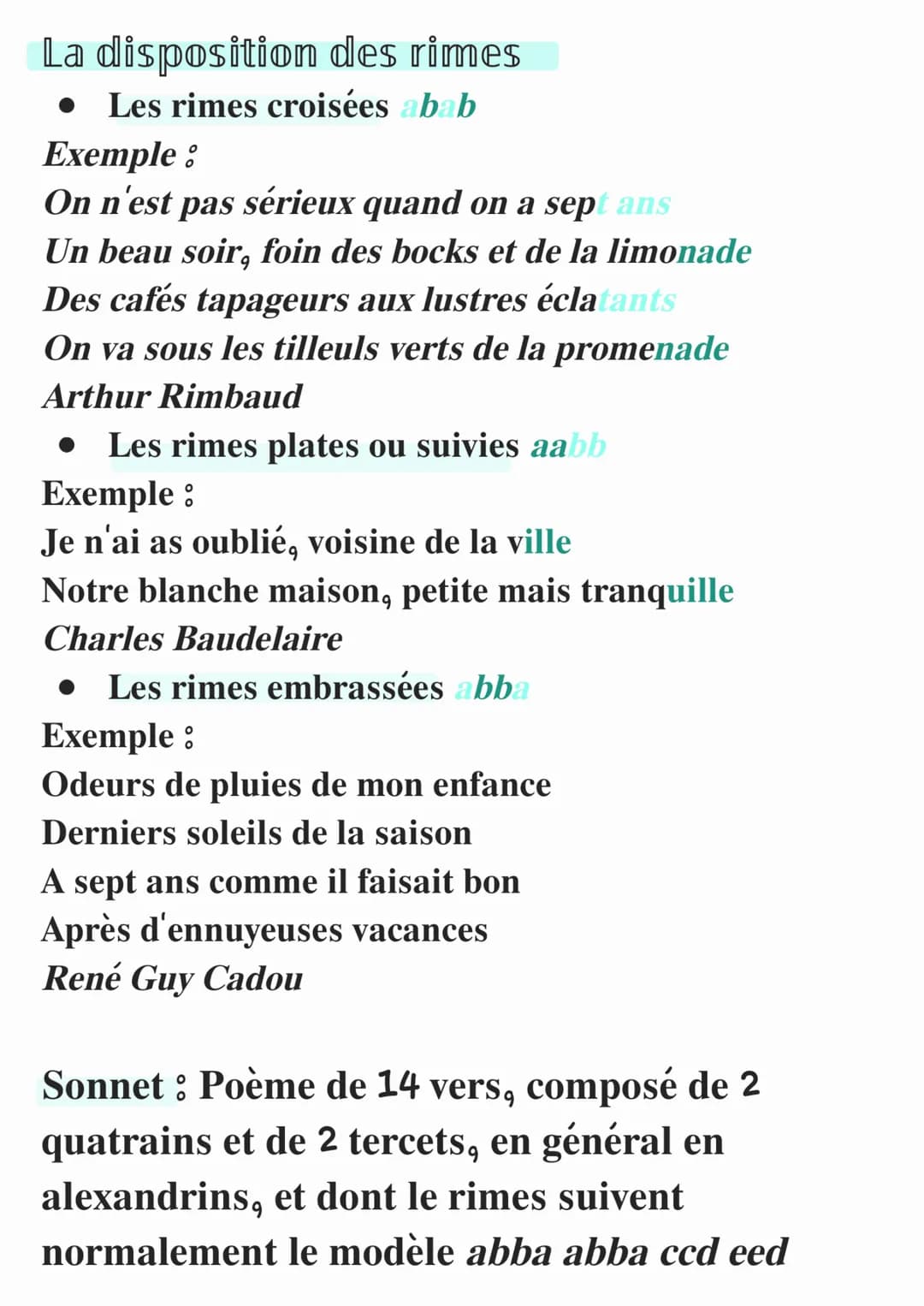 La versification
Un vers est ligne
Nom des vers par rapport au nombre de
Poésie
syllabes:
2 : Dissylabe
3: Trisyllabe
4 : Tétrasyllabe
5: Pe