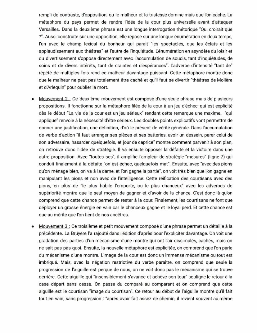 Texte 2 du parcours Comédie Sociale
La Bruyère, Les Caractères : "De la cour" (remarque 63-66)
Intro:
● La Bruyère est un contemporain de Mo