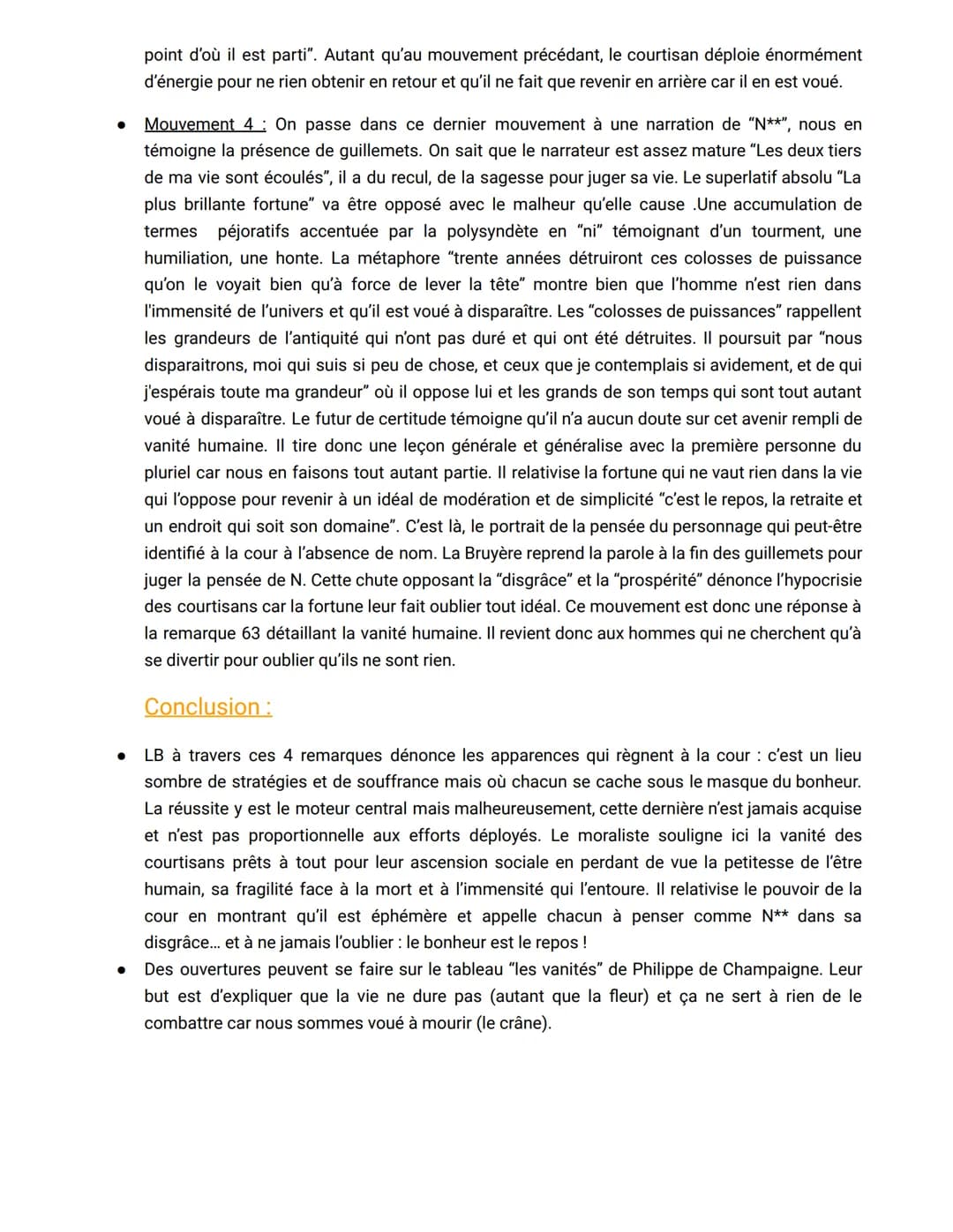 Texte 2 du parcours Comédie Sociale
La Bruyère, Les Caractères : "De la cour" (remarque 63-66)
Intro:
● La Bruyère est un contemporain de Mo