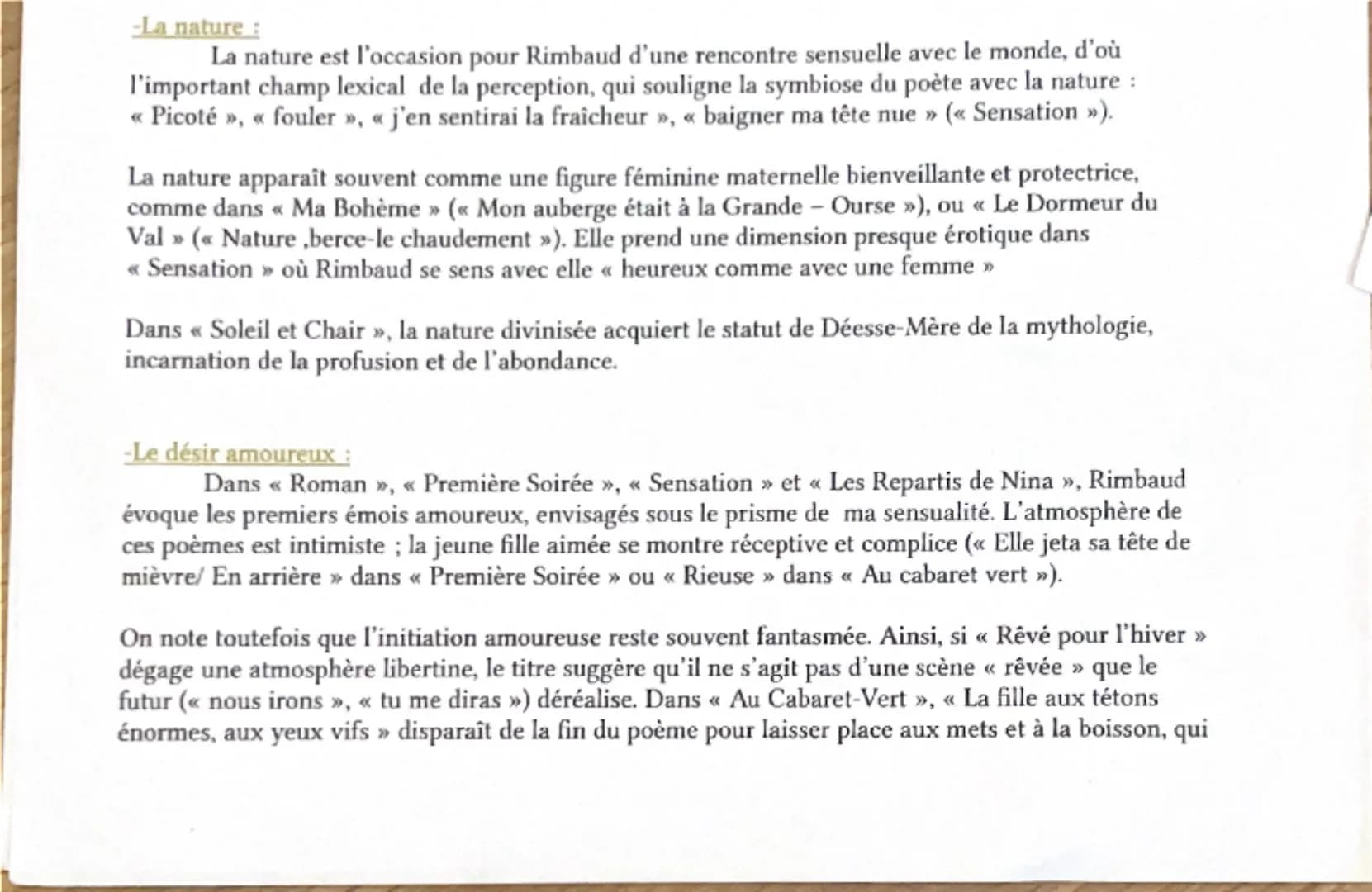 Les Cahiers de Douai
Amorce:
Arthur Rimbaud n'avait que 16 ans lorsqu'il écrit les « Cahiers de Douai », un recueil de
poème écrit en 1870 m
