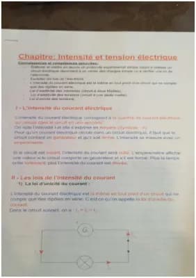 Know Intensité et tension électrique  thumbnail