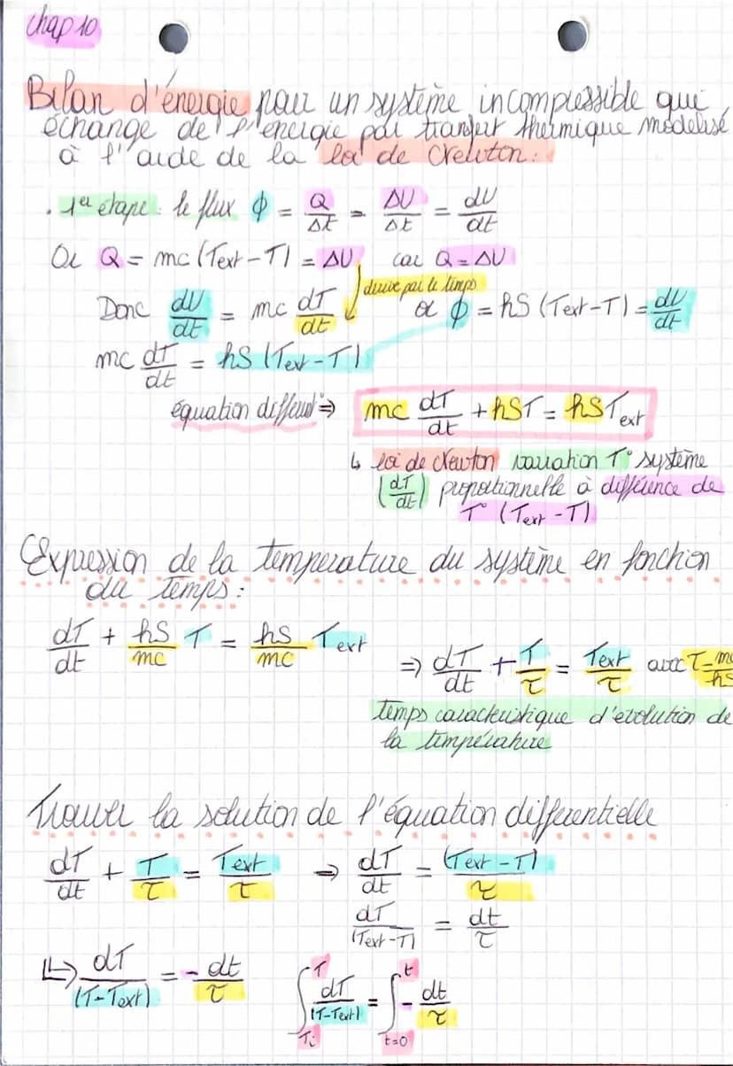 phyingu chime Chapitie 10
-
La thermodynamique échanges thermiques entre systimes
6
contenant un grand membre de molécules
transformation én