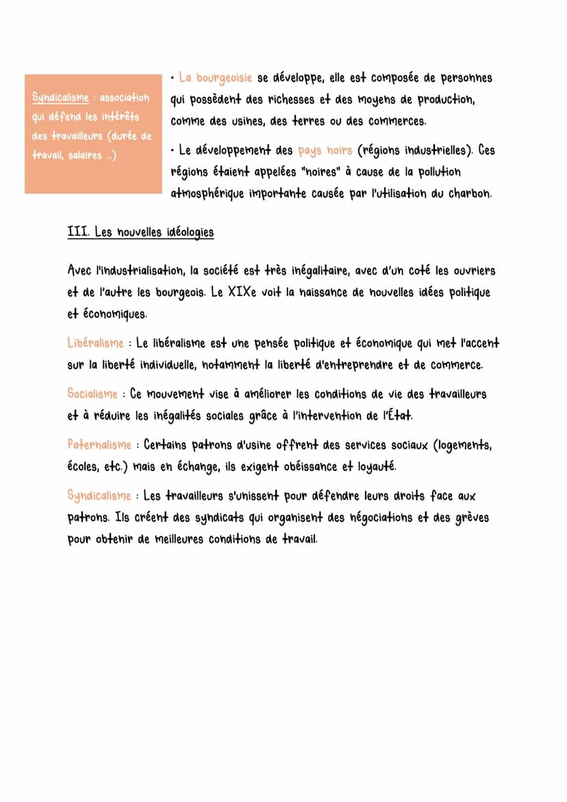 l'Europe au temps de l'industrialisation
DÉFINITIONS
L'industrialisation :
Regroupement des
travailleurs dans un
même lieu l'usine,
utilisan