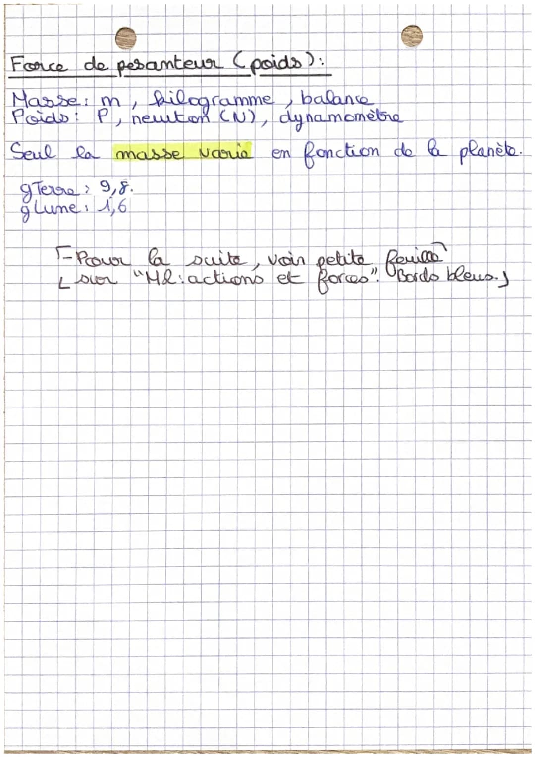 h
Actions et forces.
Une action mécanique peut mettre en mouvement
un objet, modifier sa trajectoire et / ou sa
vitesse et déformer cet obje