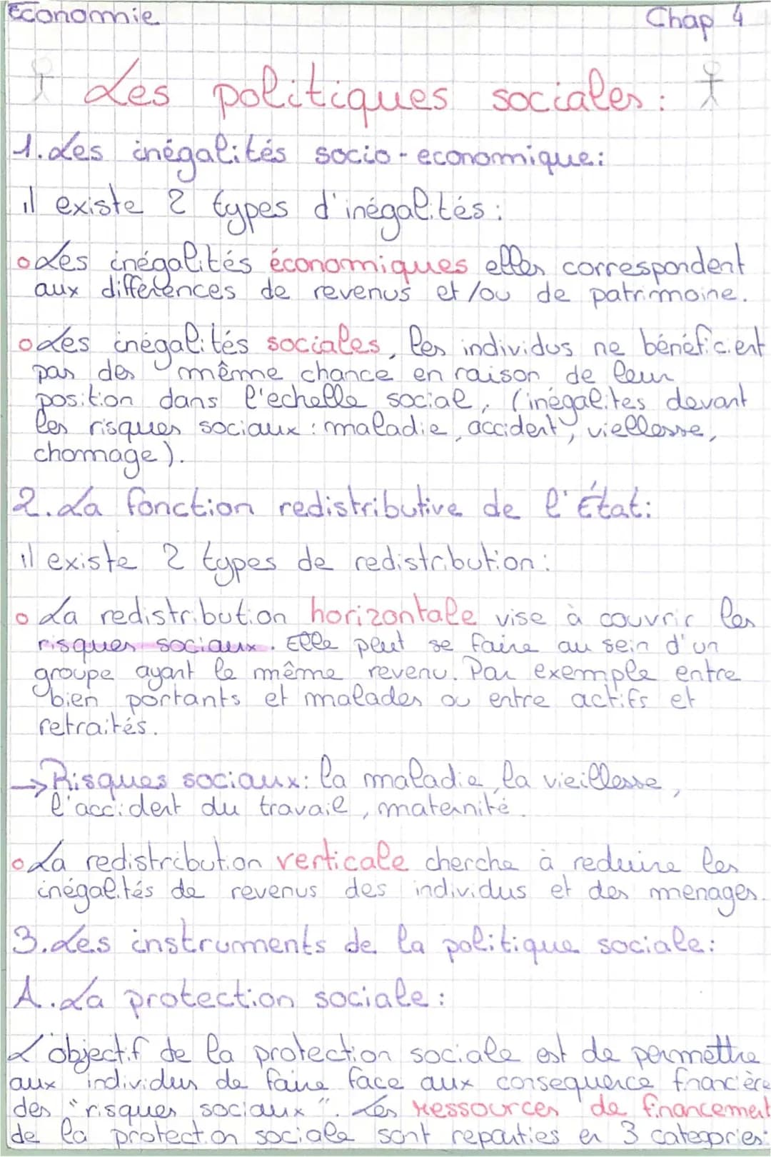 Les politiques sociales en France PDF - Cours Économie Terminale STMG