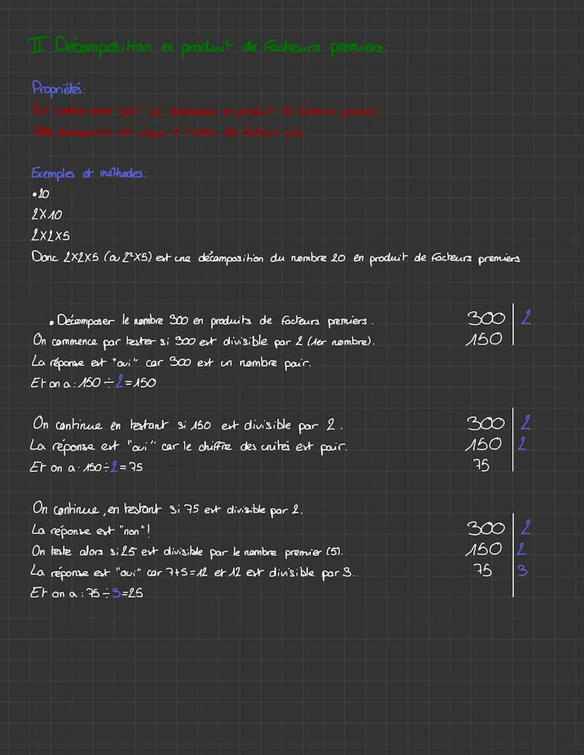 I Nombres premiers:
Definition:
Maths
Exemples
•2,3,5,7,11... sont des nombres premiers.
•6,8 et 24 ne sont pas des nombres premiers.
Remarq