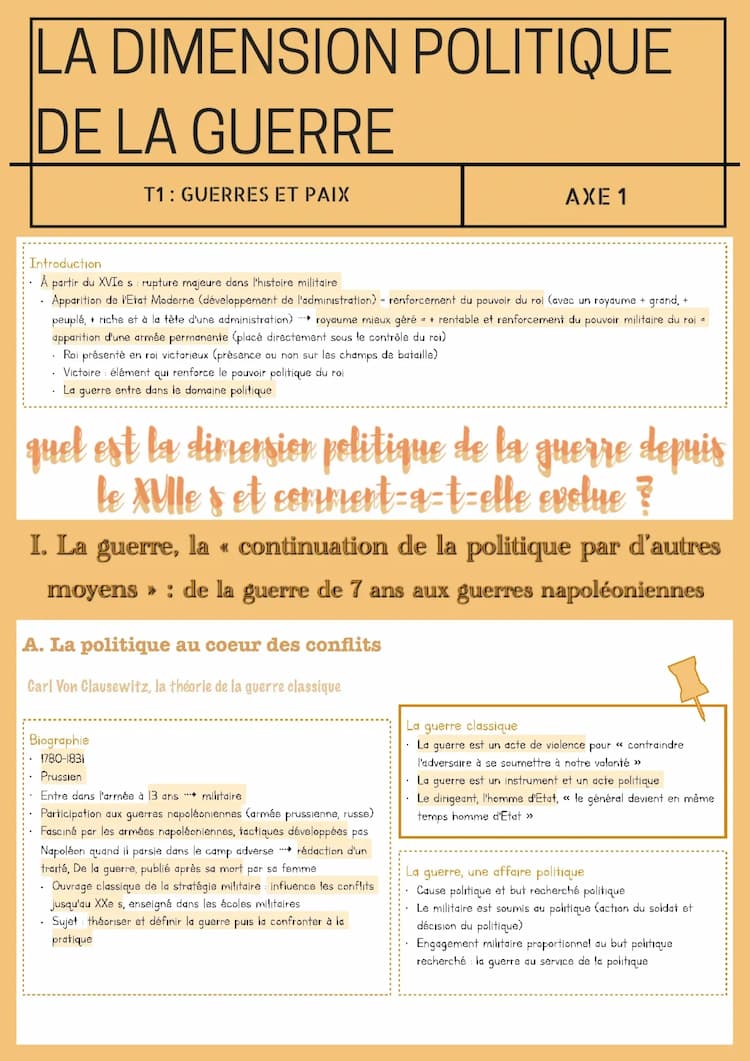 Know La dimension politique de la guerre: des conflits interétatiques aux enjeux transnationaux thumbnail