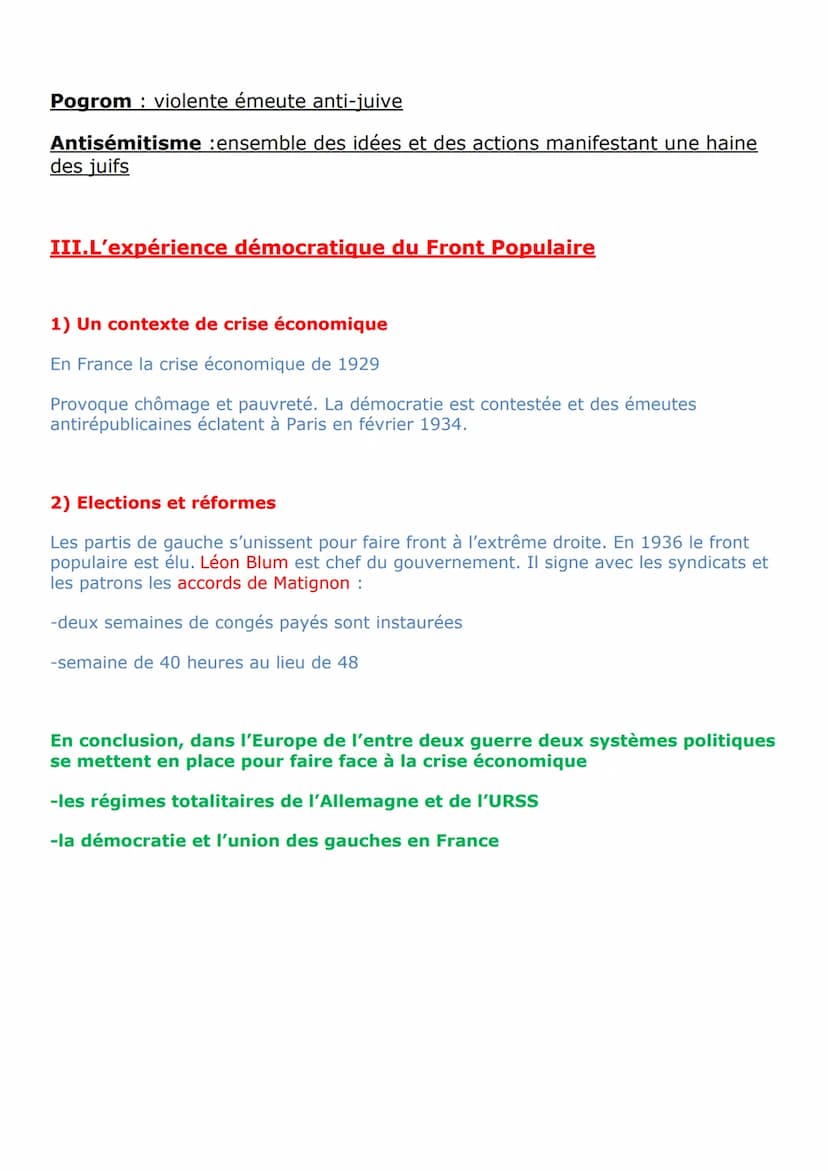 Démocratie et expériences
totalitaires en Europe
Démocratie (du grec : demos le peuple/ kratos : le pouvoir) régime politique dans
lequel le