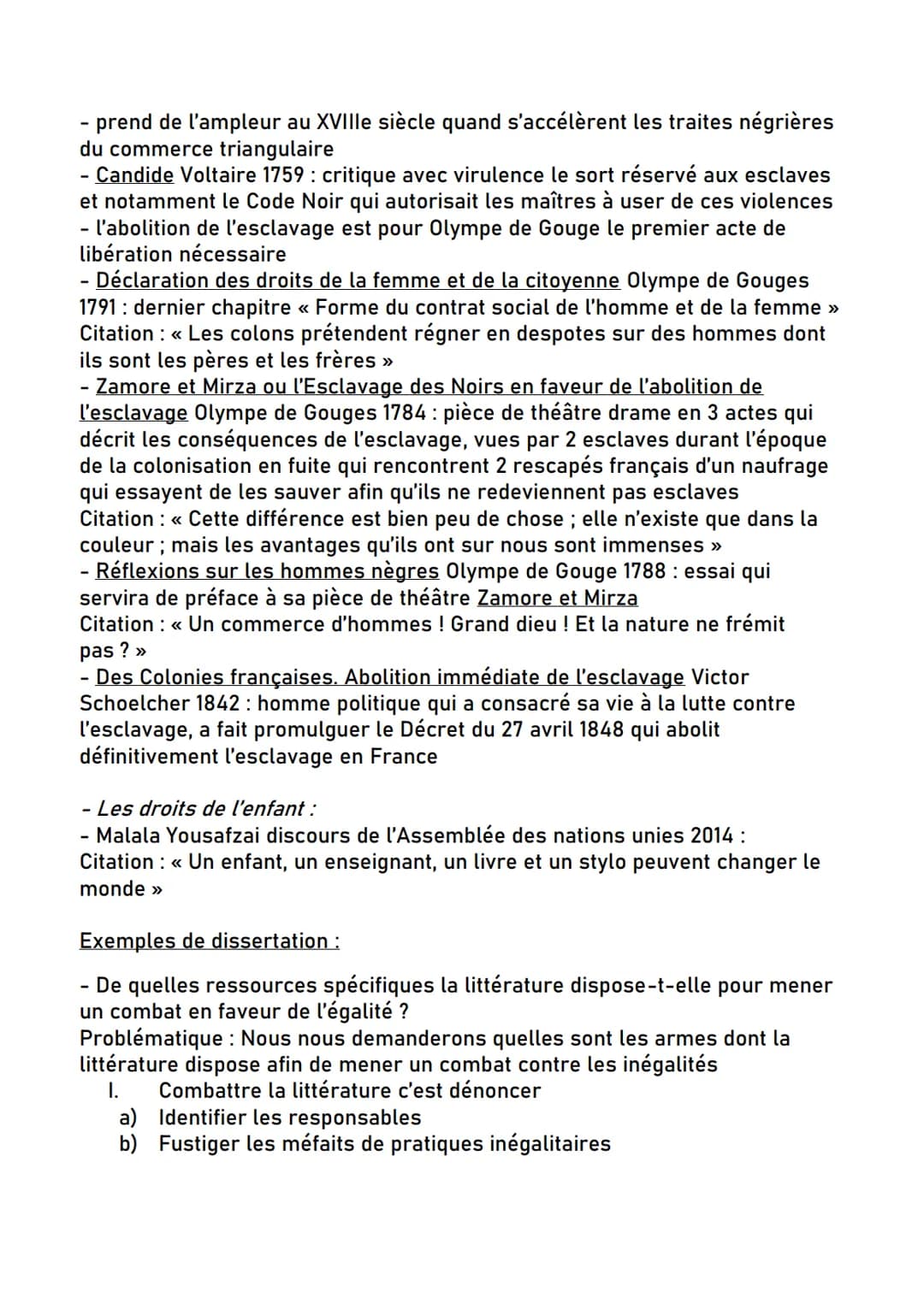 dissertation parcours εcrire et combattre pour l'égalité
OLYMPE DE GOUges
Olympe de Gouges:
- Marie Gouze 1748-1793
- famille de petite bour