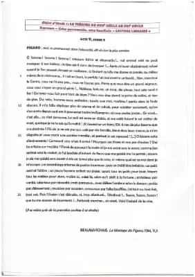 Know Fiche de Révision, Le mariage de Figaro, Beaumarchais, Acte V, Scène 3 thumbnail