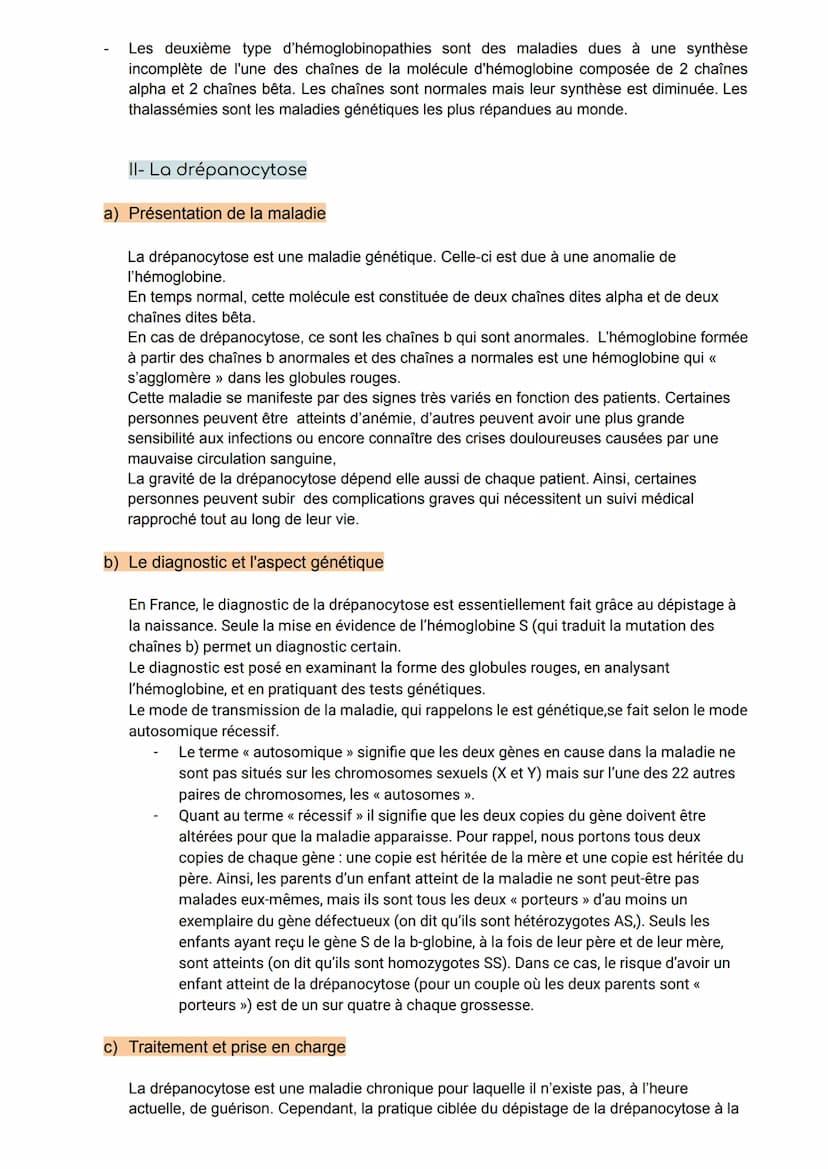 LES HÉMOGLOBINOPATHIES
Introduction
Bonjour, nous allons vous présenter notre exposé portant sur les maladies liées à l'hémoglobine,
appelée
