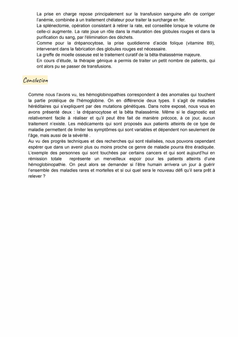 LES HÉMOGLOBINOPATHIES
Introduction
Bonjour, nous allons vous présenter notre exposé portant sur les maladies liées à l'hémoglobine,
appelée