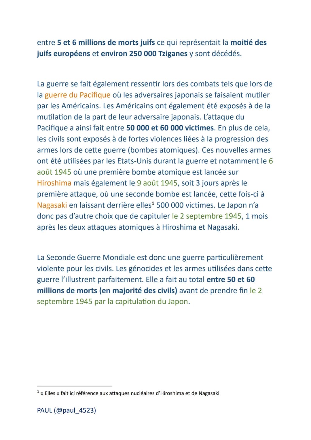Développement construit -
2ème guerre mondiale
La Seconde Guerre Mondiale (1939-1945) est une guerre
d'anéantissement et planétaire. Cette g