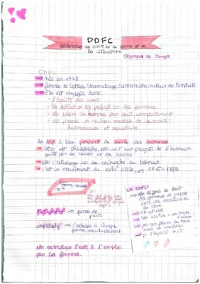 Know DDFC, olympe de gouges (dissertation bac fr première) thumbnail