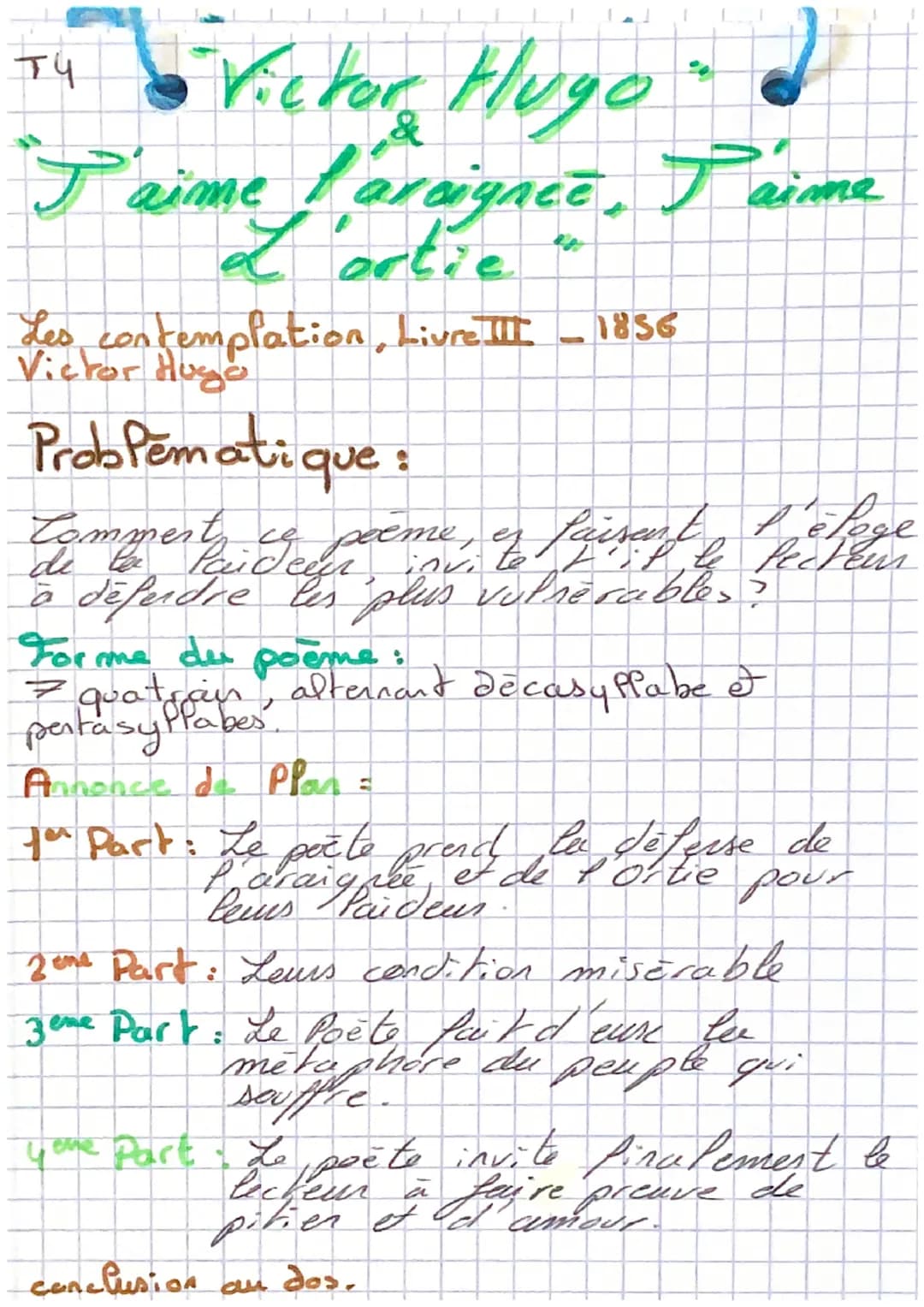 Techera
Revision
16 Textes T1² Elévation
Sleen et Idéal
& Pener du Map - 1857
dire
Poeme
S quatrain, d' Alexandrins
Poeme lyrique
ème
vers
с